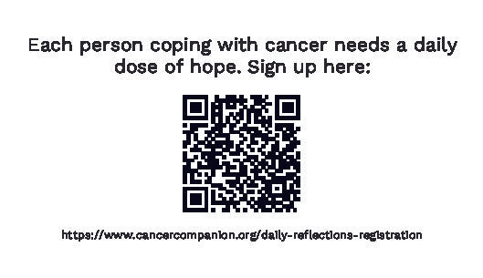 #305 Inside the Cancer Journey Registration Business card 2 x 3.5 size, double sided (Bundle of 5)