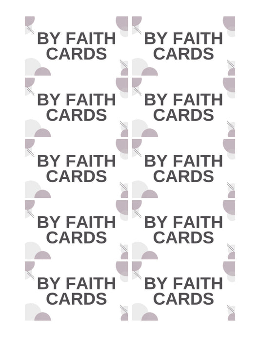 #165 By Faith Card deck of 10 sold in sets of 4